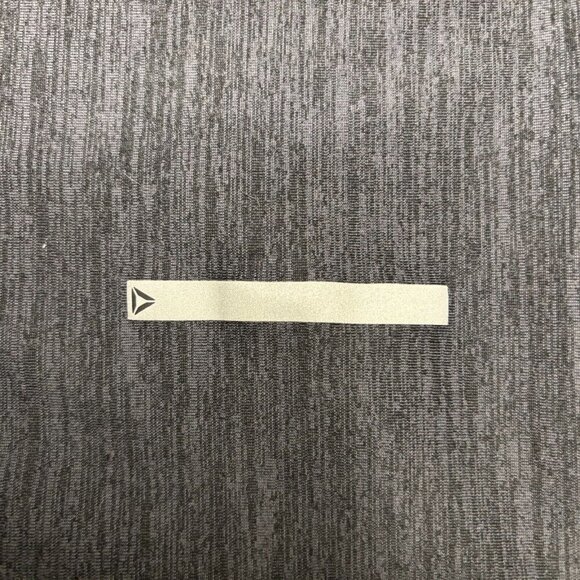 REEBOK Athletic Long Sleeve Workout V Neck Reflector Size Medium Hi Low Hem - Picture 2 of 5